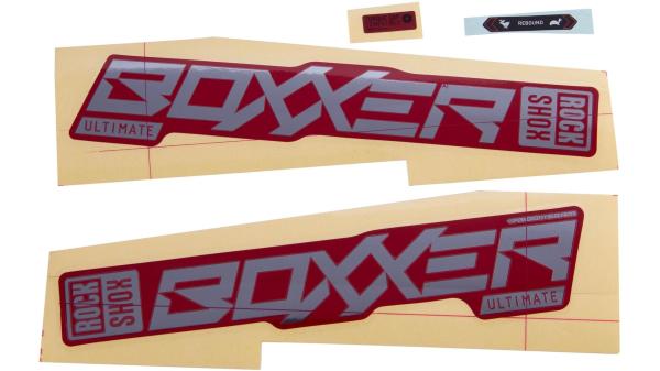 RockShox Dekor Set  XXL rot, silber
