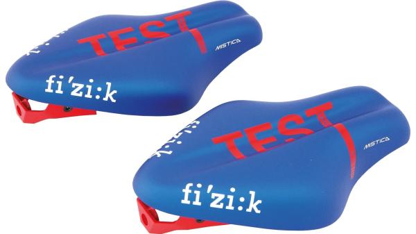 fi'zi:k Sattel  XXL blau, wei&szlig;, rot