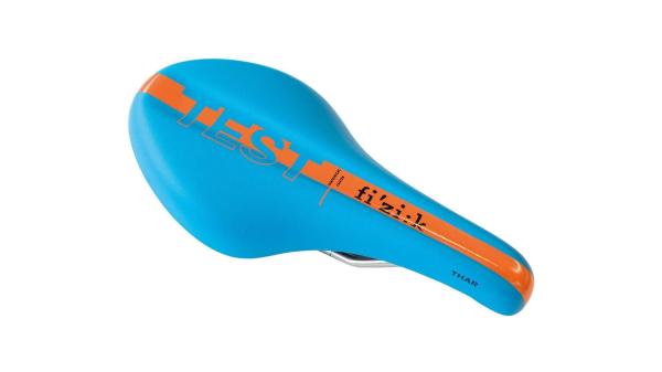 fi'zi:k Sattel  XXL blau, orange