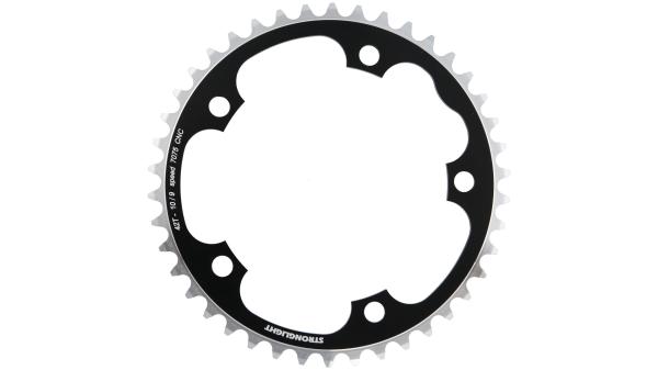 Stronglight Type S 7075 T6  L silber, schwarz