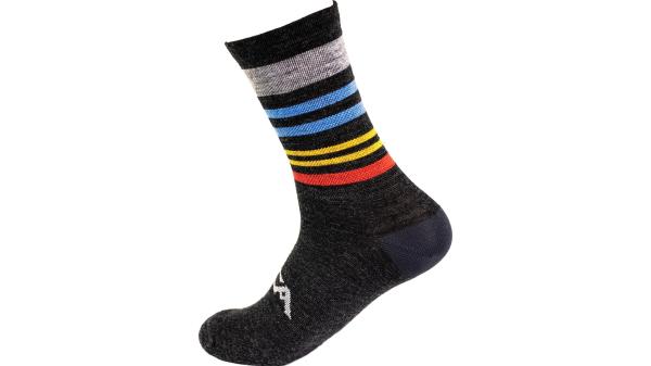 Silca Gravel Wool Sock Unisex S schwarz, bunt