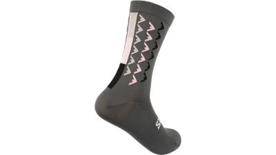 Silca Aero Race Sock Unisex L grau, rosa Produktbild 1