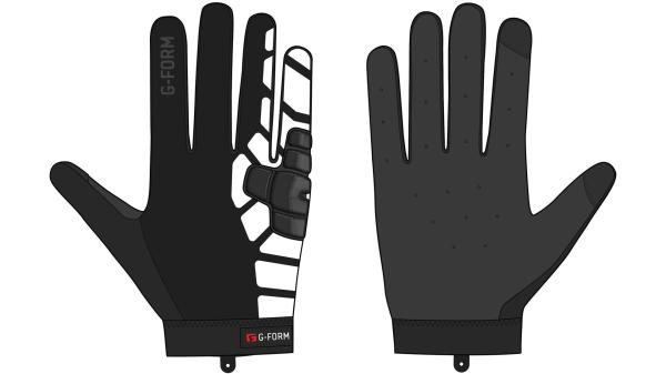 G-Form Bolle Winterhandschuhe Unisex XS schwarz, wei&szlig;