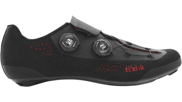 Fizik Infinito R1 Knitted Unisex 1 1/8"-1,5" tapered schwarz, rot