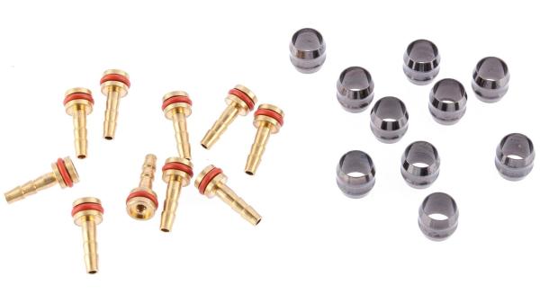 Tektro Bremsleitungs-Kit  1 1/8" gold