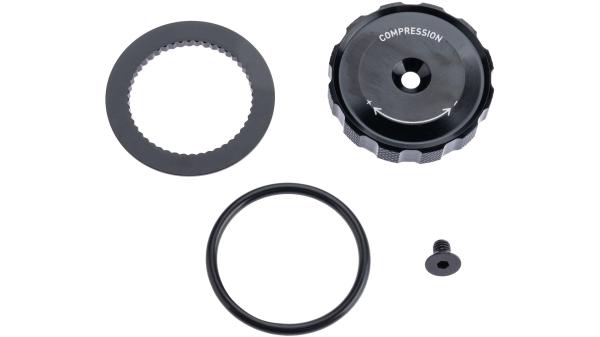 RockShox Druckstufenverstellknopf  1 1/8" schwarz