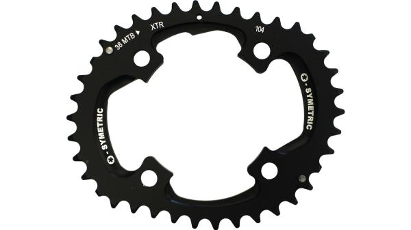 O.Symetric Kettenblatt  1 1/8"-1,5" tapered schwarz