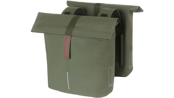Basil City Double Pannier Bag  L gr&uuml;n