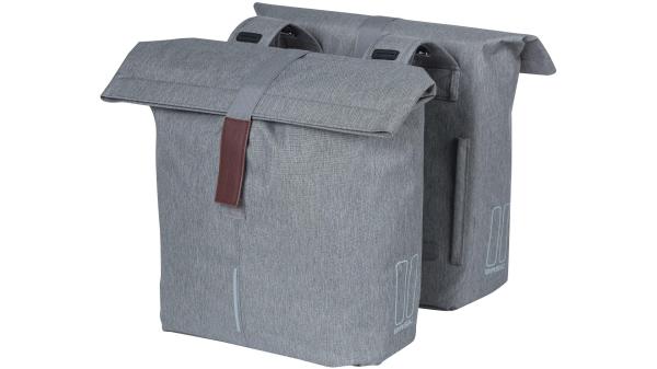 Basil City Double Bag  L grau