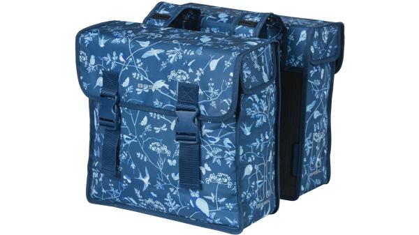 Basil Wanderlust - Double Bag  XL blau