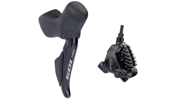 Shimano 105 Di2 ST-R7170/BR-R7170  17 mm grau, schwarz