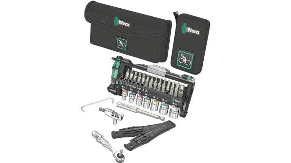 Wera Bicycle Set 3A  M5 schwarz, silber, gr&uuml;n