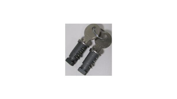Atera Zylinderschloss  Unisize silber, schwarz