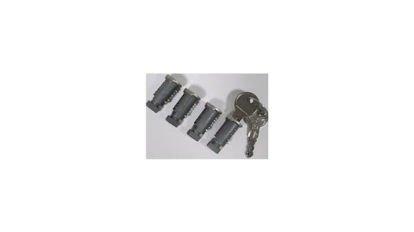 Atera Zylinderschloss  Unisize silber, schwarz