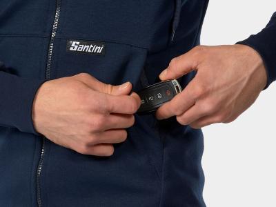 Santini Jacke Santini Trek-Segafredo Hoodie XXL Dark Blue Produktbild 4