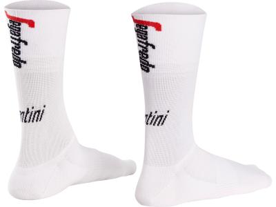 Santini Socke Santini Trek-Segafredo Sommer M/L White/Red Produktbild 1