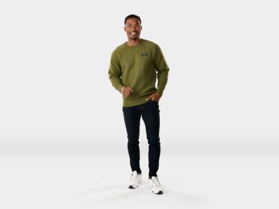 Trek Oberteil Trek Quilted Crewneck S Olive Produktbild 2