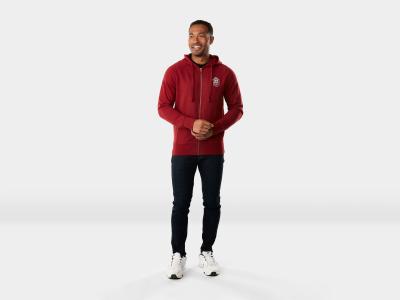 Trek Oberteil Trek Fun Badge Full Zip Hoodie XXL Dark R Produktbild 2