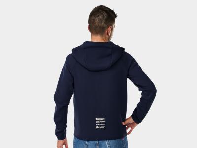 Santini Jacke Santini Trek-Segafredo Hoodie S Dark Blue Produktbild 1