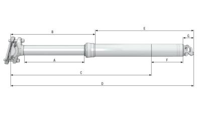 Bontrager Sattelst. BNT Line Dropper 100mm Federw. 31,6mm Bl Produktbild 3