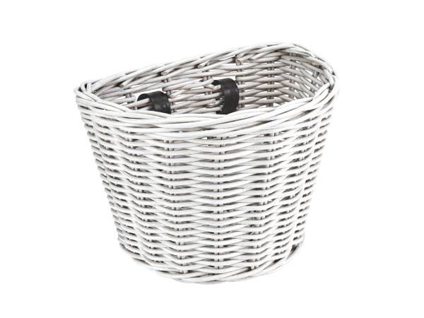 Electra Basket Electra Rattan Small White Front