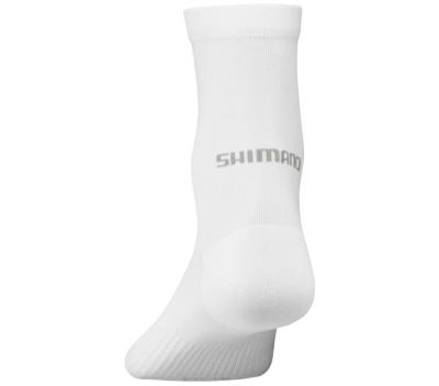 SHIMANO Performance Mid Socks White M-L ( Size 41-44) Produktbild 1