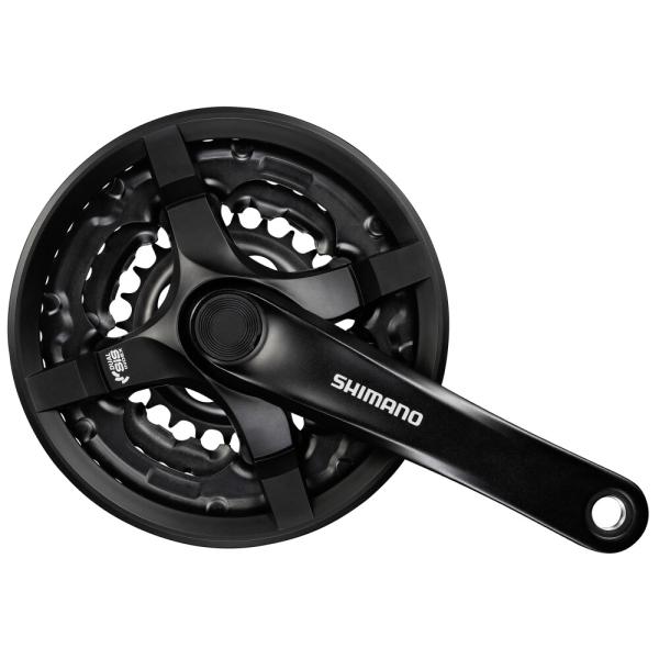 SHIMANO Kurbelgarnitur TOURNEY FC-TY501 6-fach/7-fach/8-fach 170 mm 42-34-24 Z&auml;hne