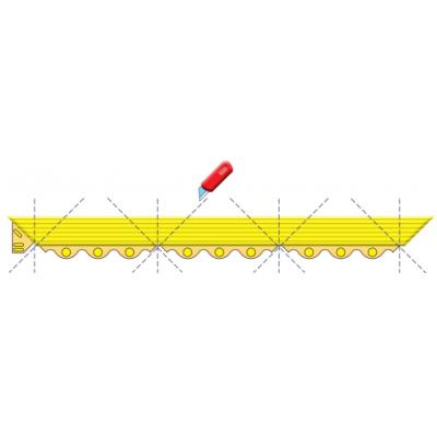 LISTA Abschlusskante f&uuml;r Bodenmatte 19 mm, ELIBODENMATTE19, 91 x 6 cm, M&auml;nnlich Produktbild 3