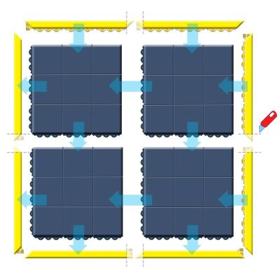 LISTA Abschlusskante f&uuml;r Bodenmatte 19 mm, ELIBODENMATTE19, 91 x 6 cm, Weiblich Produktbild 1