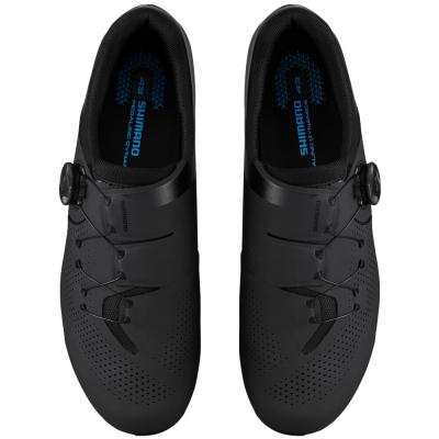 SHIMANO SHIMANO Fahrradschuhe RC302 Herren/Damen Road SPD-SL Gr&ouml;&szlig;e 43 breit Schwarz Produktbild 4