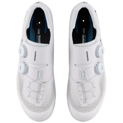SHIMANO SHIMANO Fahrradschuhe RC703 Herren/Damen Road SPD-SL Gr&ouml;&szlig;e 44 breit Wei&szlig; Produktbild 4