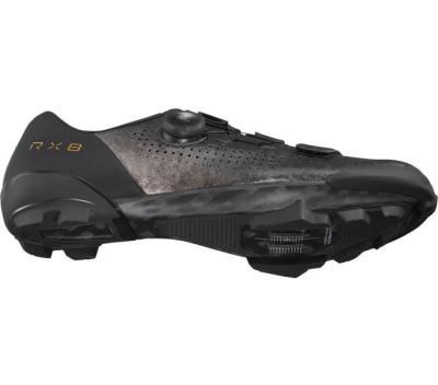SHIMANO SHIMANO Fahrradschuhe RX801 Herren/Damen Gravel SPD Gr&ouml;&szlig;e 48 Schwarz Produktbild 3