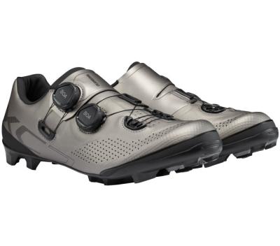 SHIMANO SHIMANO Fahrradschuhe XC702 Herren/Damen MTB SPD Gr&ouml;&szlig;e 44 breit Silber Produktbild 1