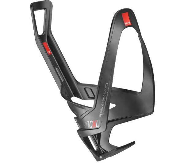 ELITE ELITE Flaschenhalter Rocko Carbon Schwarz/Rot Matt