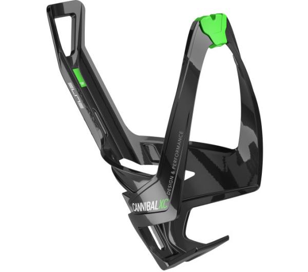 ELITE ELITE Flaschenhalter Cannibal XC Schwarz/Gr&uuml;n Gl&auml;nzend