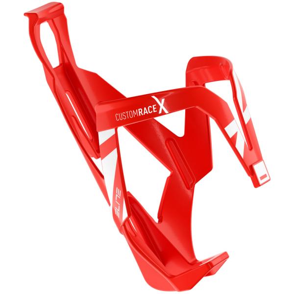 ELITE ELITE Flaschenhalter Custom Race X Rot/Wei&szlig; Gl&auml;nzend
