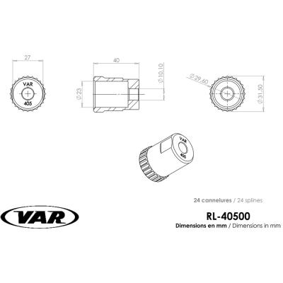 VAR Freilaufk&ouml;rperabzieher RL-40500 Produktbild 1