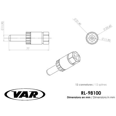 VAR Verschlussringwerkzeug RL-98100 Produktbild 1