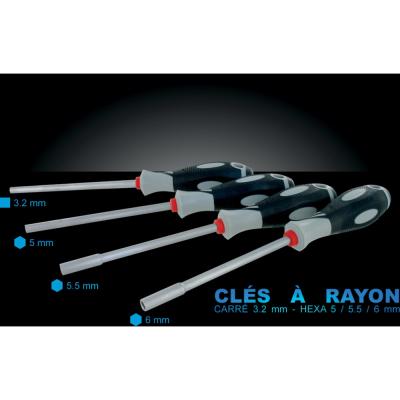 VAR Speichenschl&uuml;ssel RP-26400 3,2 mm, quadratisch Produktbild 1