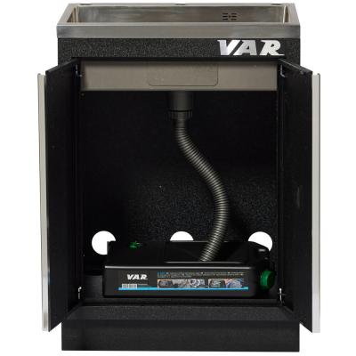 VAR Edelstahlsp&uuml;lschrank MO-52608 680 x 458 x 910 mm Black Edition Produktbild 2