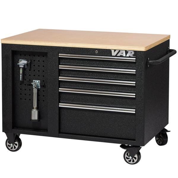 VAR Gro&szlig;e rollbare Werkbank MO-52609 Black Edition