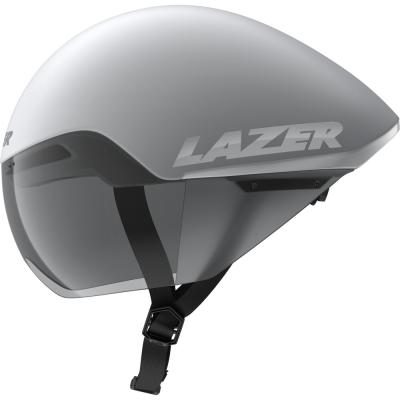 LAZER LAZER Helm Victor KinetiCore Triathlon/TT Matte White Silver (S) 52-56 cm Produktbild 3