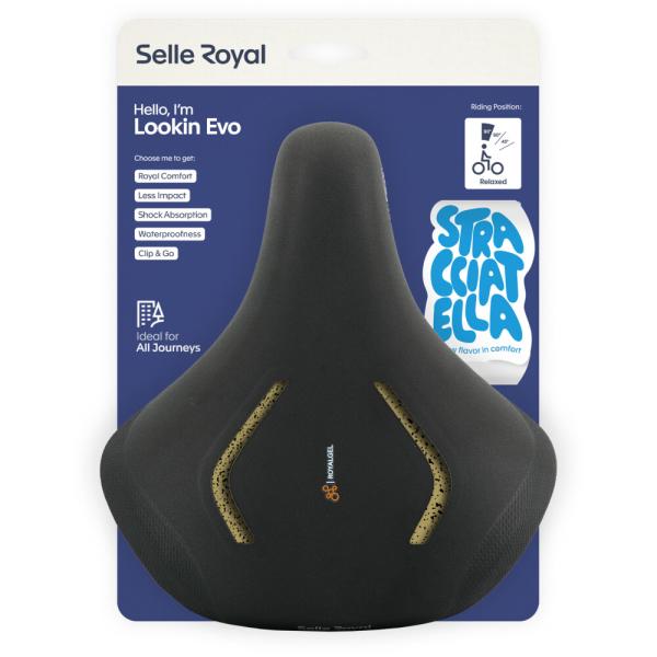 Selle Royal Selle Royal Fahrradsattel Lookin Evo Relaxed Unisex - Stracciatella