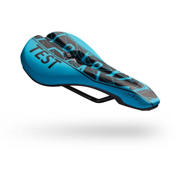 PRO Testsattel MSN 1.3 Enduro 142mm Blau Edelstahl Gestell