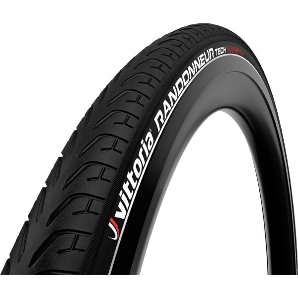 Vittoria Randonneur Tech 28-622 rigid Full Black refl G2.0