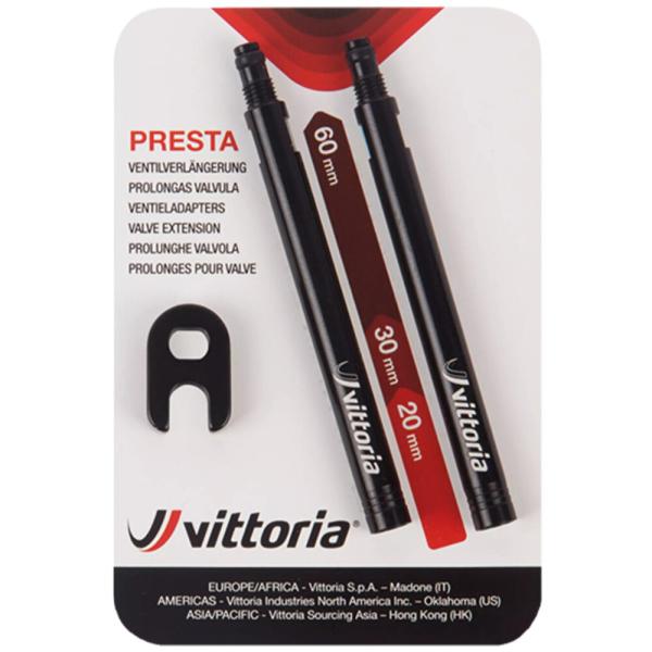 Vittoria Valve extension 20 mm blister 2 pcs. in alu + spanner