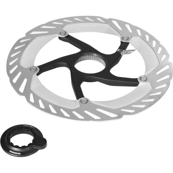 SHIMANO Bremsscheibe RT-CL800, 180 mm, Lockring innenverzahnt mit Magnet f&uuml;r EW-SS302