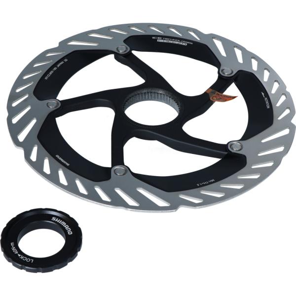 SHIMANO Bremsscheibe RT-CL900L, 203mm, m.Verschlussring (ext.Aufn.), einzelverp.
