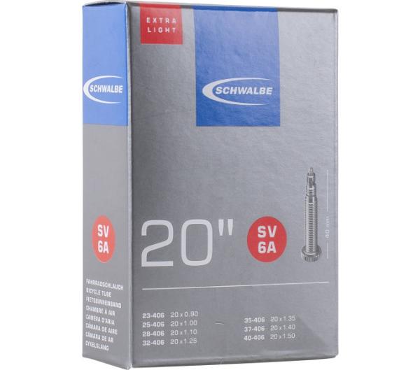 Schwalbe SCHWALBE SCHLAUCH SV6A EXTRA LIGHT 23/40-406 40mm