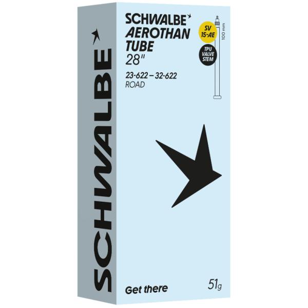 Schwalbe SCHLAUCH AEROTHAN SV15 Alu 23/32-622 100mm